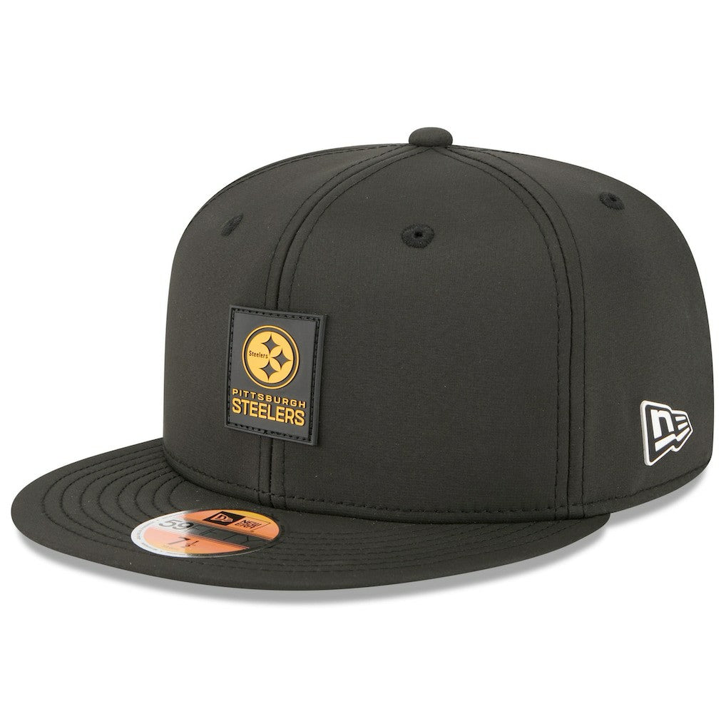 Pittsburgh Steelers New Era 2025 Sideline 59FIFTY Fitted Hat - Black Hats