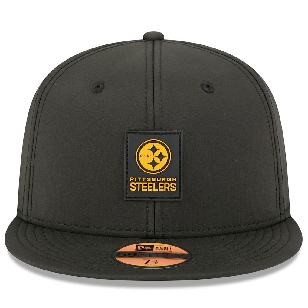 Pittsburgh Steelers New Era 2025 Sideline 59FIFTY Fitted Hat - Black Hats