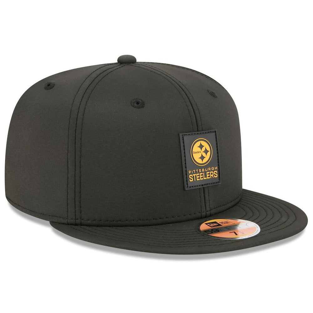 Pittsburgh Steelers New Era 2025 Sideline 59FIFTY Fitted Hat - Black Hats