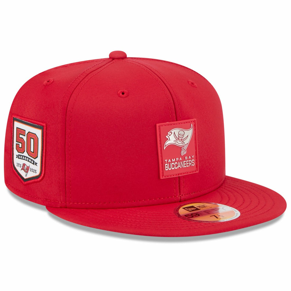 Tampa Bay Buccaneers New Era 2025 Sideline 59FIFTY Fitted Hat - Red Hats