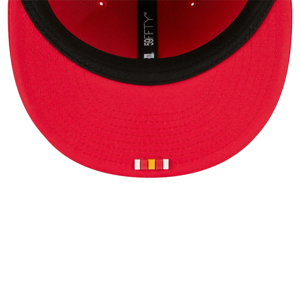 Kansas City Chiefs New Era 2025 Sideline 59FIFTY Fitted Hat - Red Hats