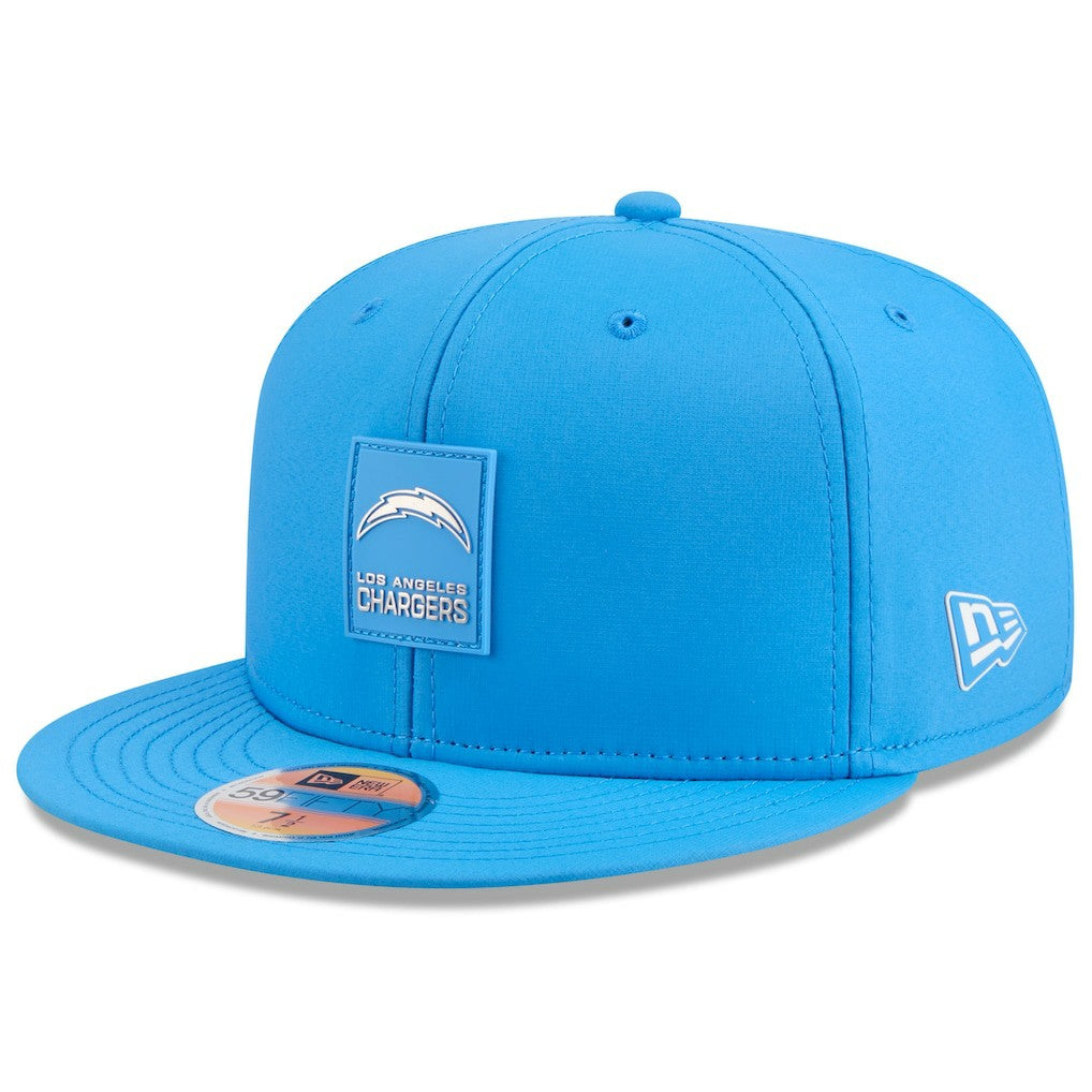 Los Angeles Chargers New Era 2025 Sideline 59FIFTY Fitted Hat - Powder Blue Hats