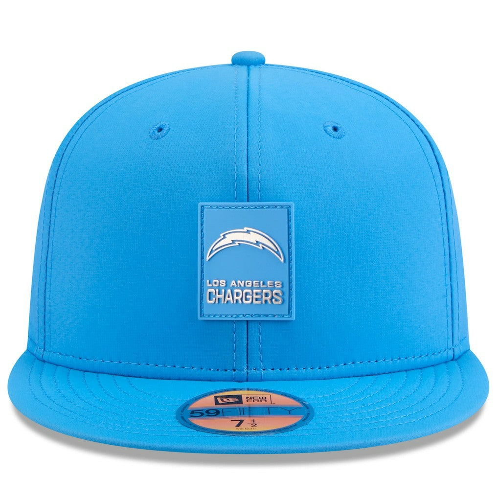 Los Angeles Chargers New Era 2025 Sideline 59FIFTY Fitted Hat - Powder Blue Hats