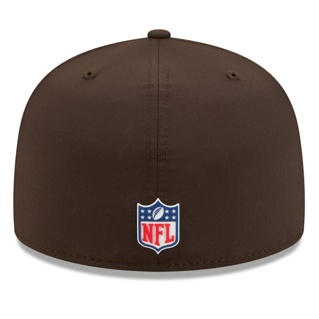 Cleveland Browns New Era 2025 Sideline 59FIFTY Fitted Hat - Brown Hats