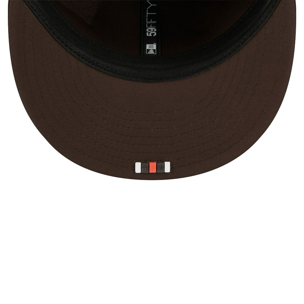 Cleveland Browns New Era 2025 Sideline 59FIFTY Fitted Hat - Brown Hats