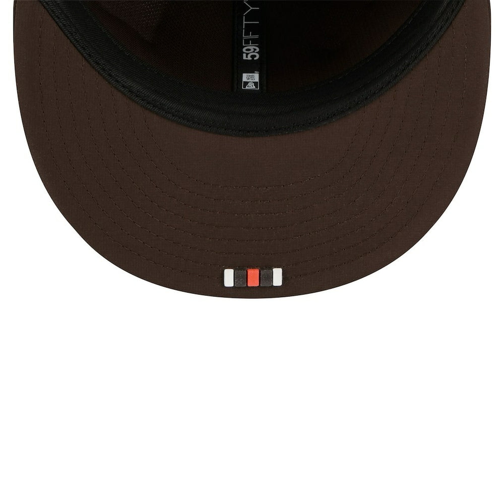Cleveland Browns New Era 2025 Sideline 59FIFTY Fitted Hat - Brown Hats