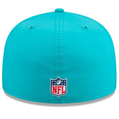 Miami Dolphins New Era 2025 Sideline 59FIFTY Fitted Hat - Aqua Hats