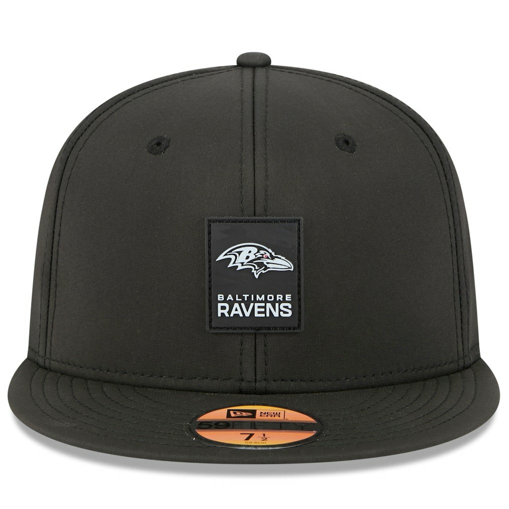 Baltimore Ravens New Era 2025 Sideline 59FIFTY Fitted Hat - Black Hats
