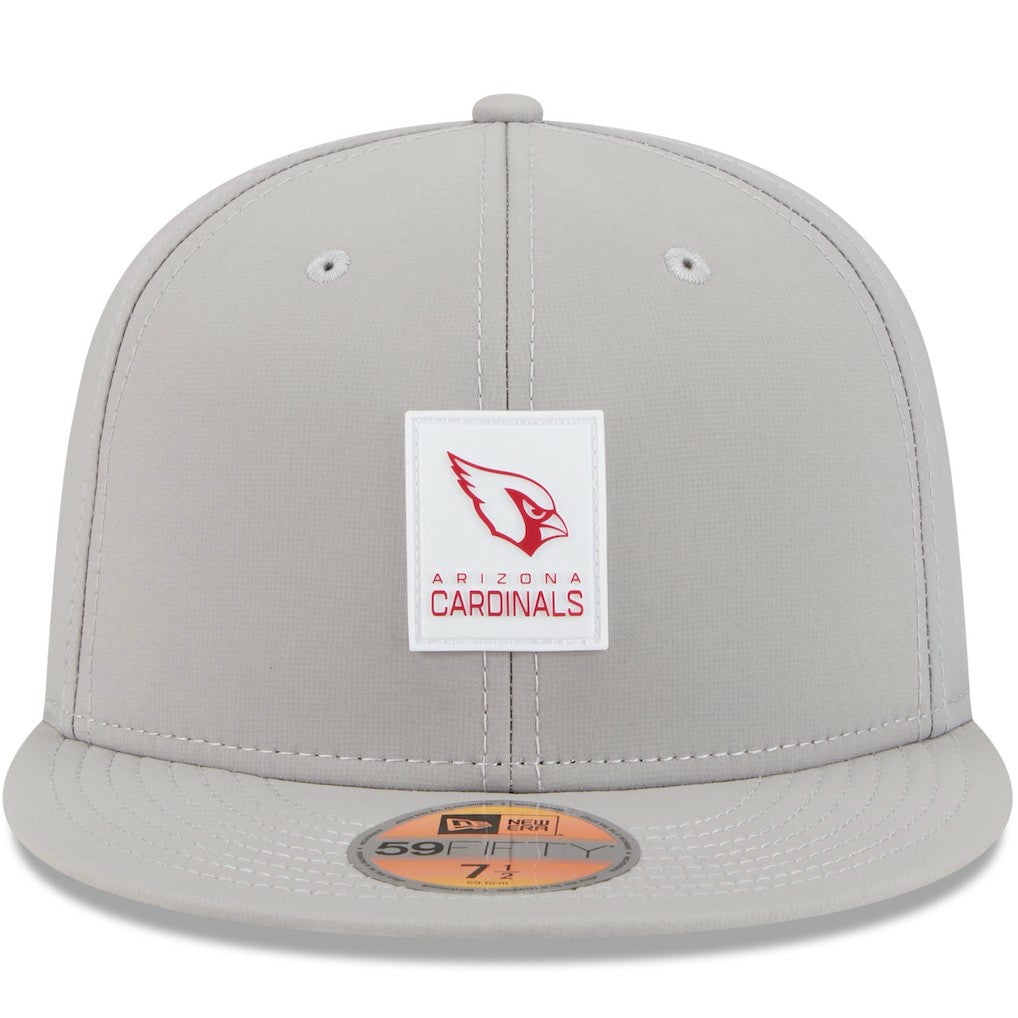 Arizona Cardinals New Era 2025 Sideline 59FIFTY Fitted Hat - Gray Hats