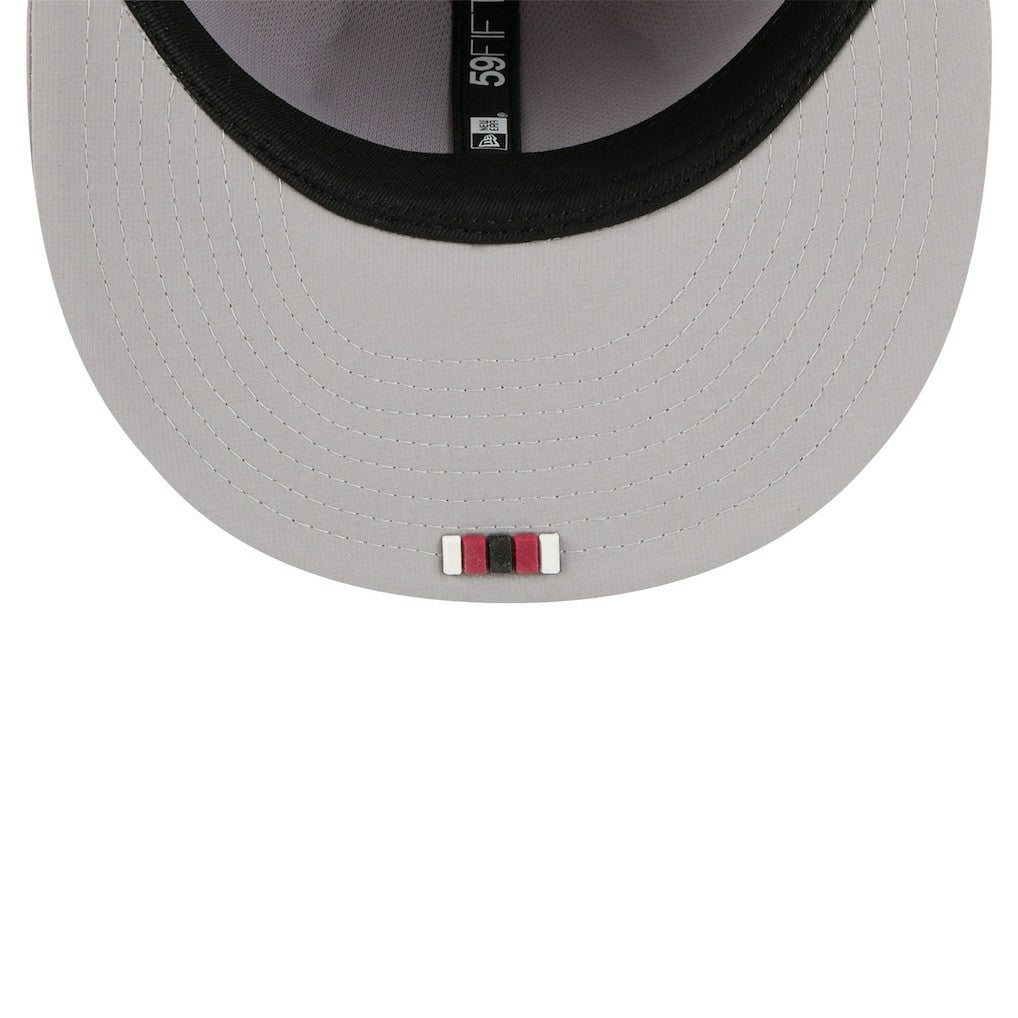 Arizona Cardinals New Era 2025 Sideline 59FIFTY Fitted Hat - Gray Hats