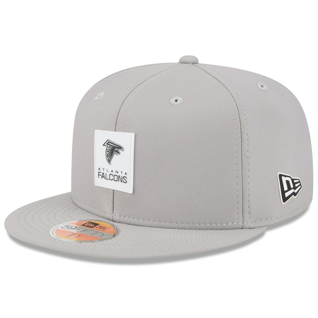 Atlanta Falcons New Era 2025 Sideline 59FIFTY Fitted Hat - Gray Hats