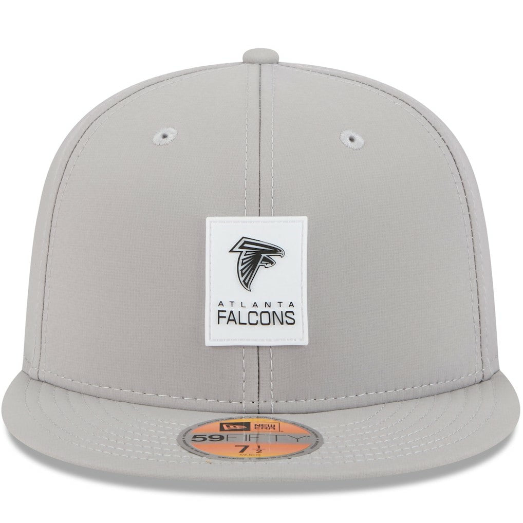 Atlanta Falcons New Era 2025 Sideline 59FIFTY Fitted Hat - Gray Hats