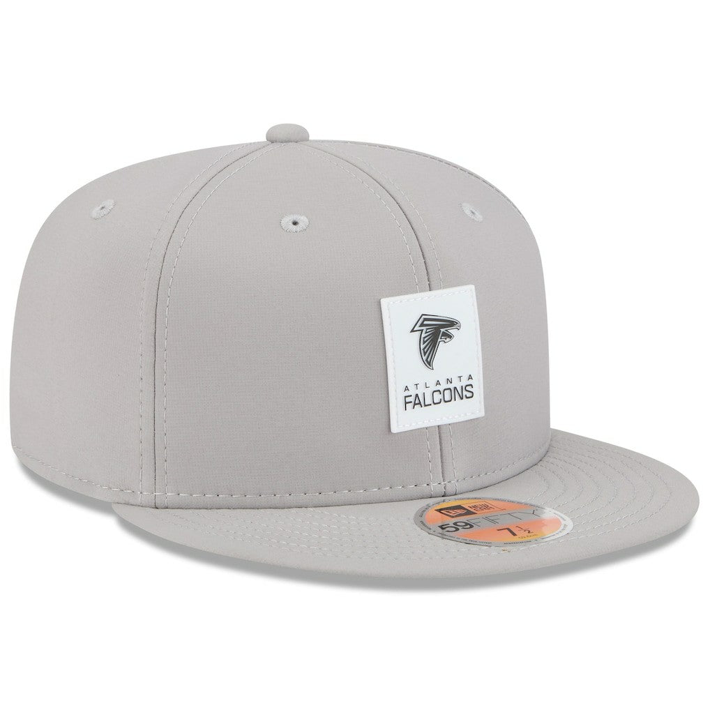 Atlanta Falcons New Era 2025 Sideline 59FIFTY Fitted Hat - Gray Hats