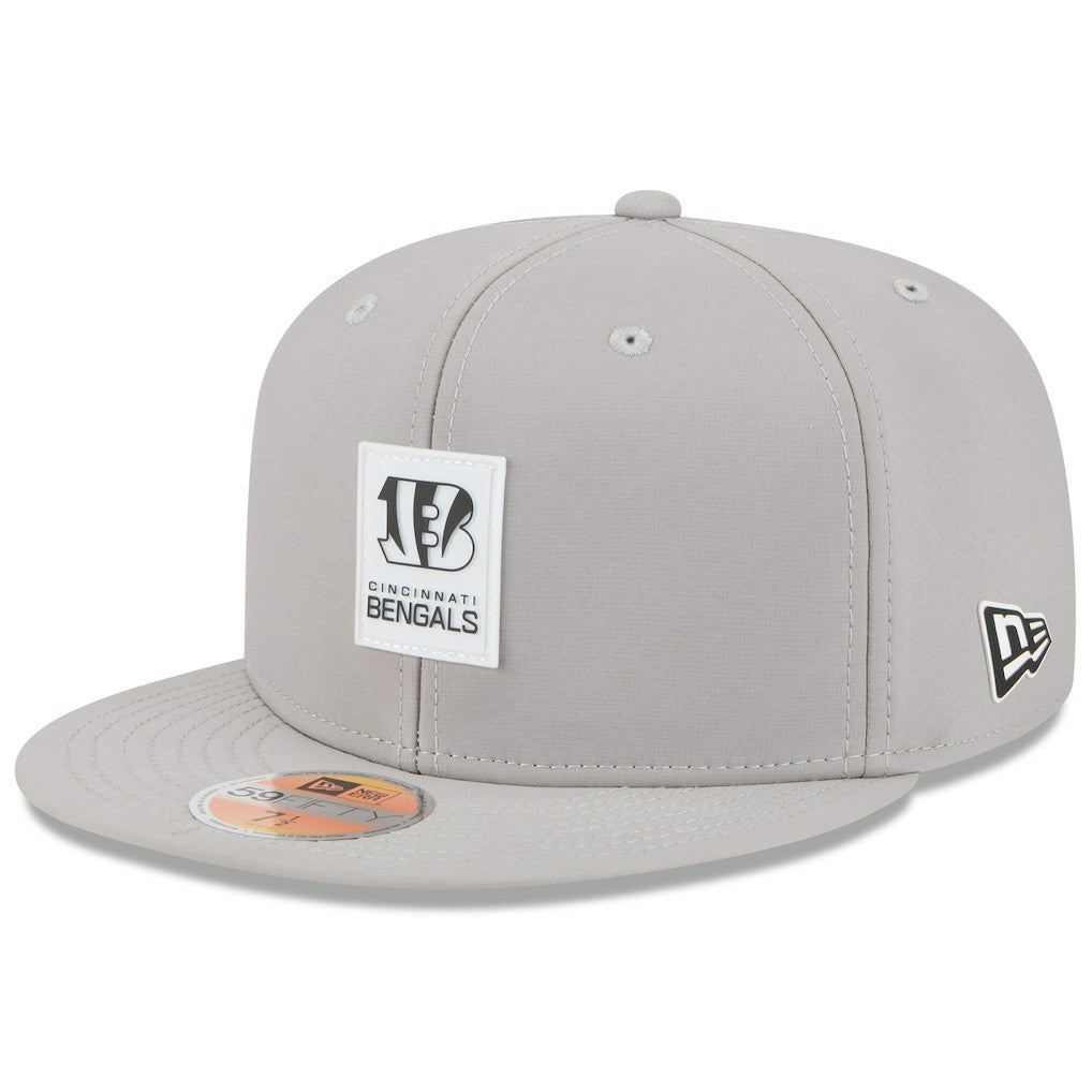 Cincinnati Bengals New Era 2025 Sideline 59FIFTY Fitted Hat - Gray Hats