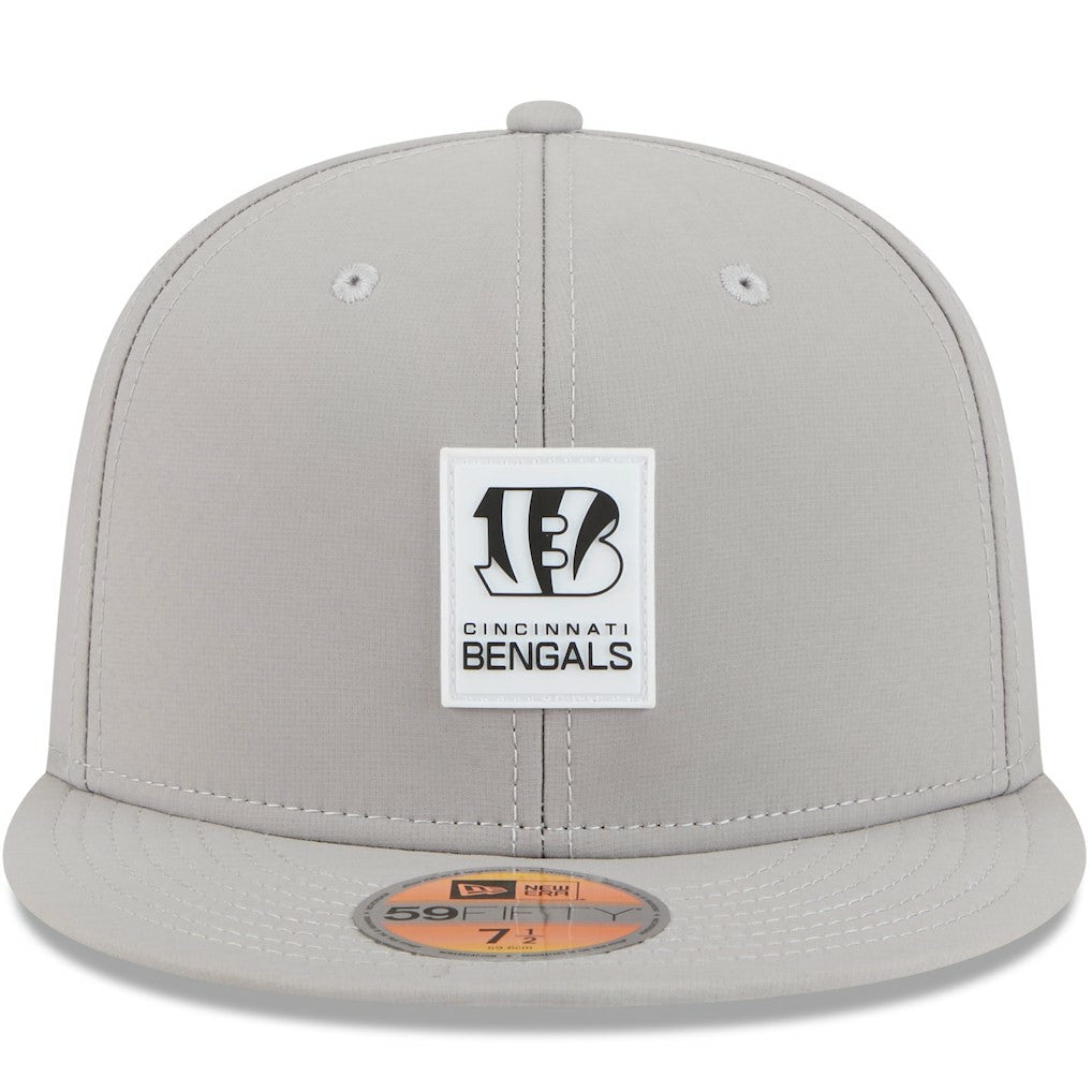 Cincinnati Bengals New Era 2025 Sideline 59FIFTY Fitted Hat - Gray Hats