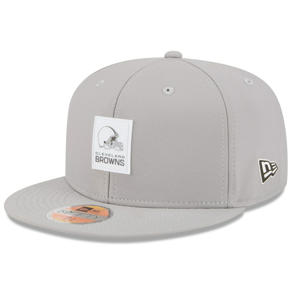 Cleveland Browns New Era 2025 Sideline 59FIFTY Fitted Hat - Gray Hats