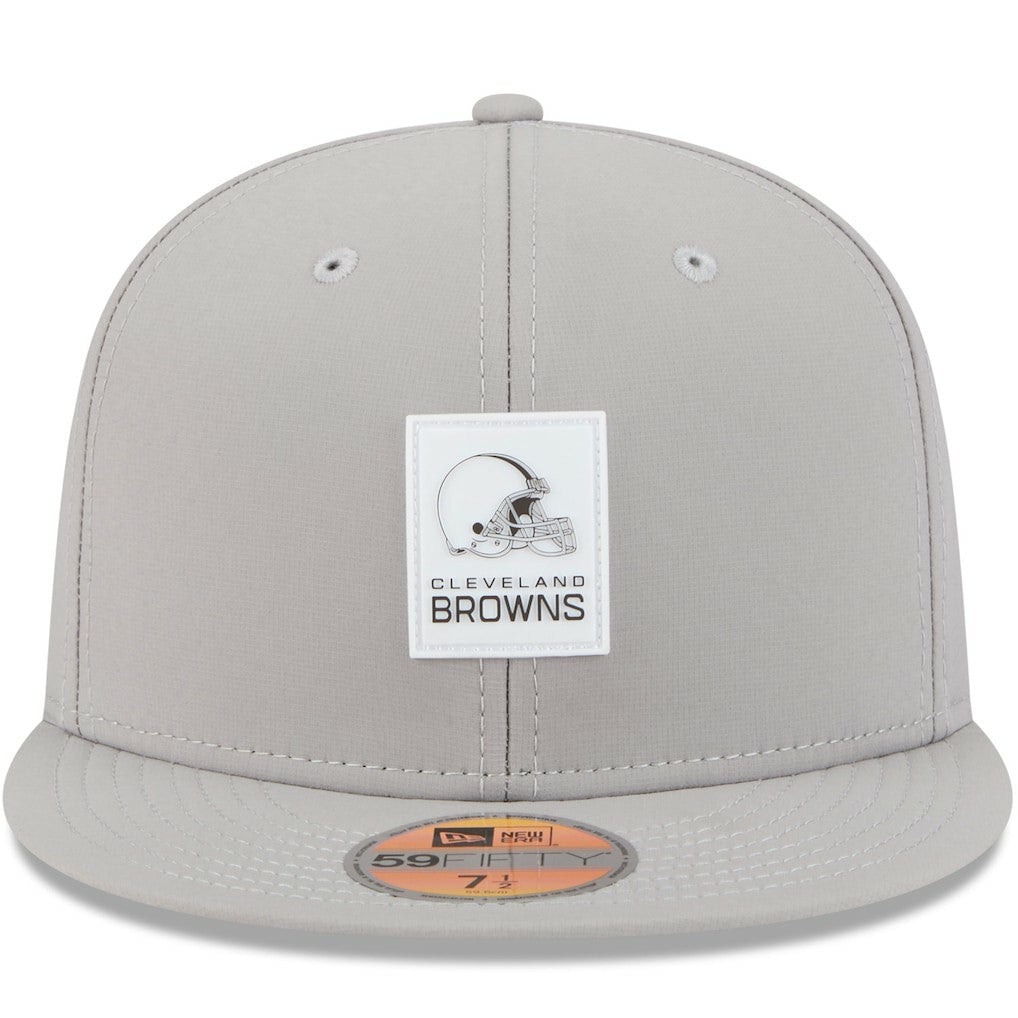Cleveland Browns New Era 2025 Sideline 59FIFTY Fitted Hat - Gray Hats