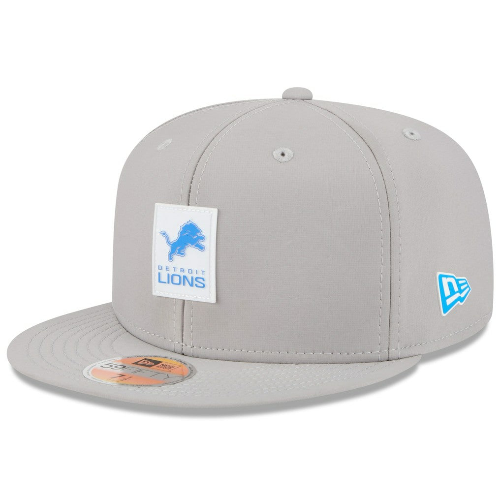 Detroit Lions New Era 2025 Sideline 59FIFTY Fitted Hat - Gray Hats