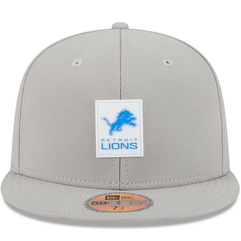 Detroit Lions New Era 2025 Sideline 59FIFTY Fitted Hat - Gray Hats
