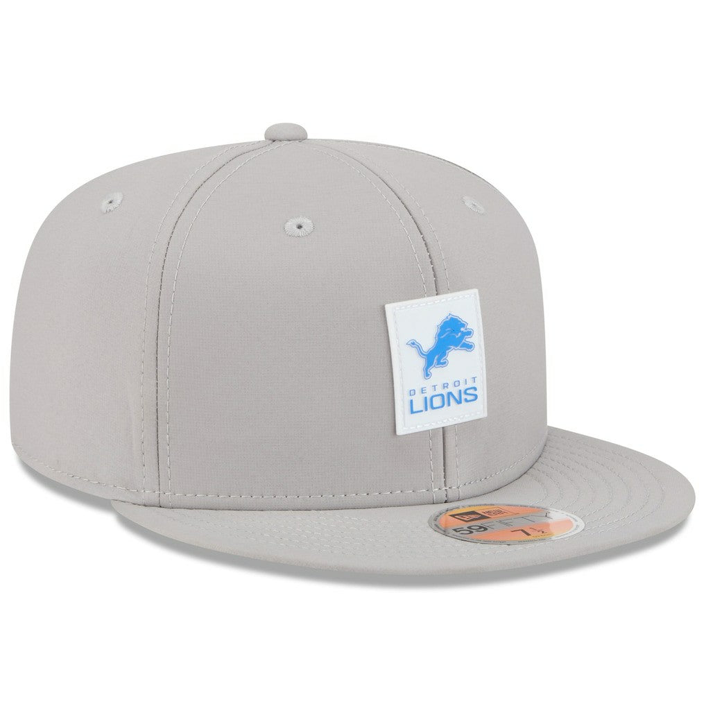 Detroit Lions New Era 2025 Sideline 59FIFTY Fitted Hat - Gray Hats