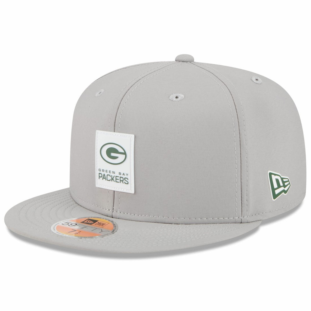 Green Bay Packers New Era 2025 Sideline 59FIFTY Fitted Hat - Gray Hats