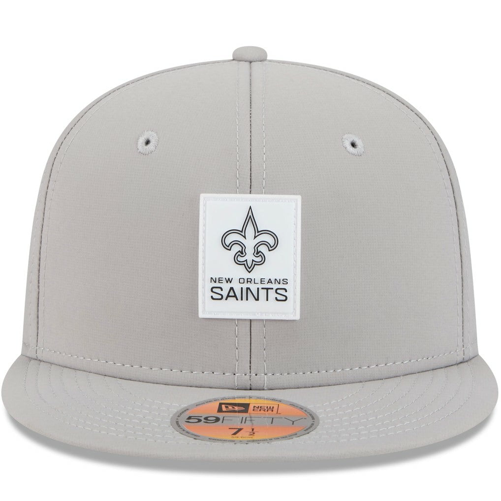 New Orleans Saints New Era 2025 Sideline 59FIFTY Fitted Hat - Gray Hats