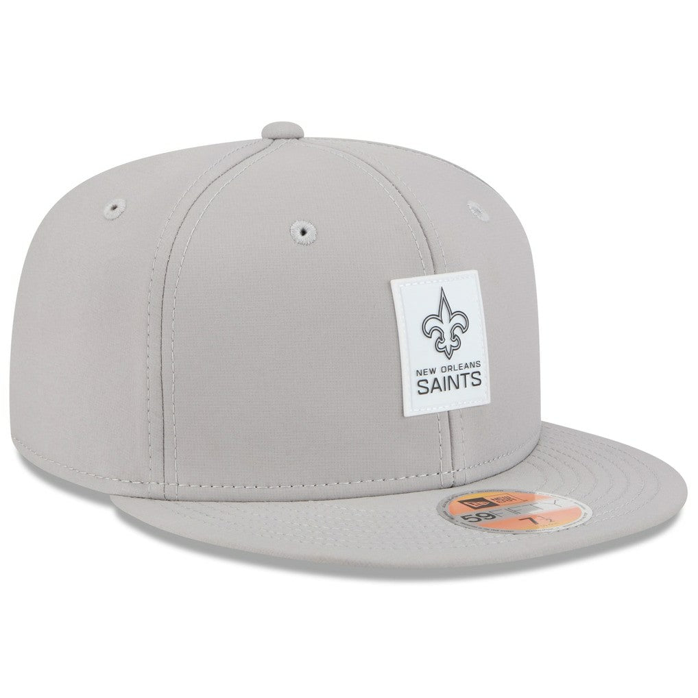 New Orleans Saints New Era 2025 Sideline 59FIFTY Fitted Hat - Gray Hats