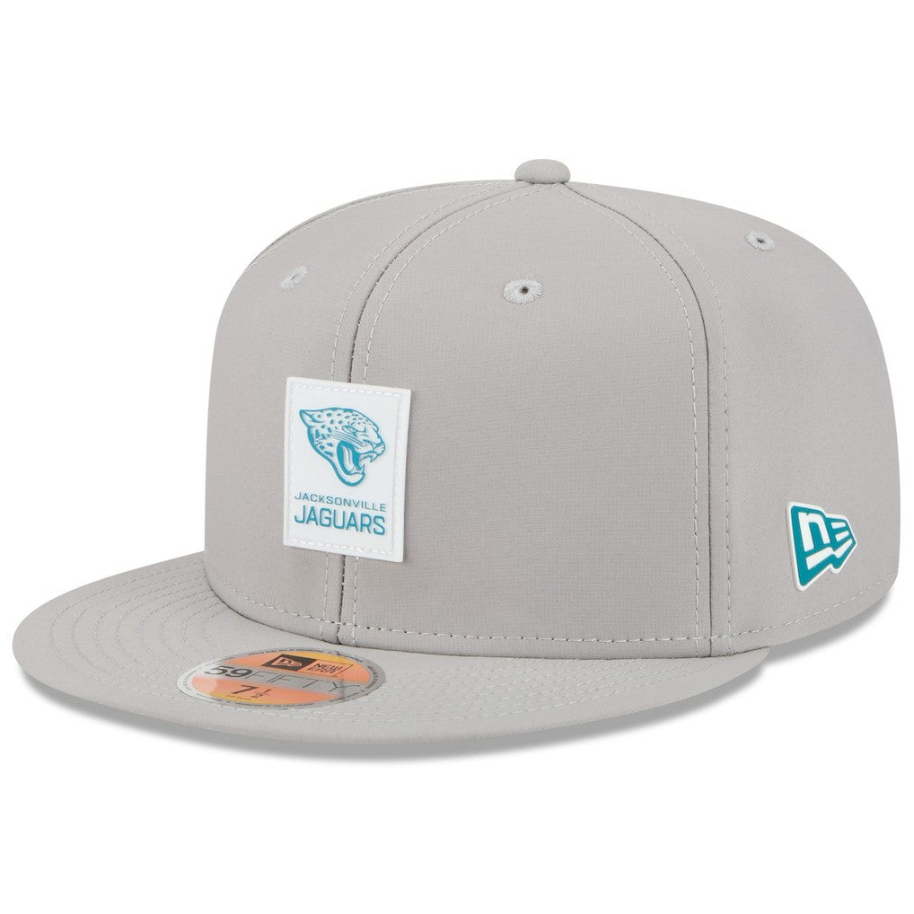 Jacksonville Jaguars New Era 2025 Sideline 59FIFTY Fitted Hat - Gray Hats
