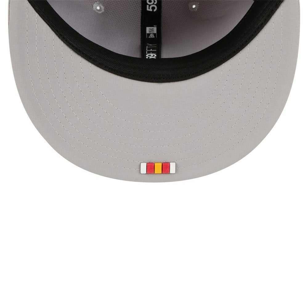 Kansas City Chiefs New Era 2025 Sideline 59FIFTY Fitted Hat - Gray Hats
