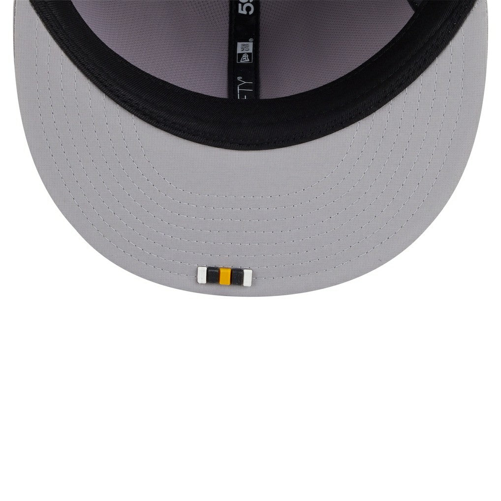 Pittsburgh Steelers New Era 2025 Sideline 59FIFTY Fitted Hat - Gray Hats