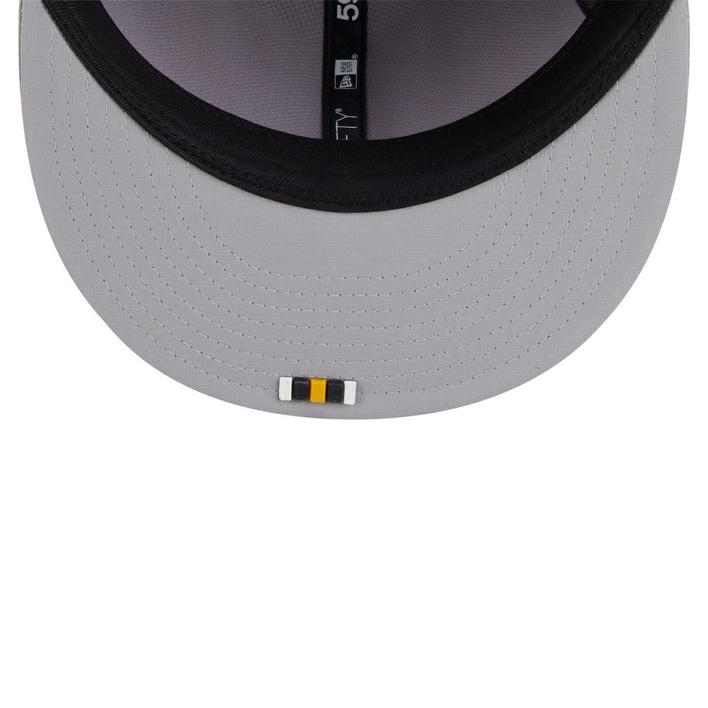 Pittsburgh Steelers New Era 2025 Sideline 59FIFTY Fitted Hat - Gray Hats