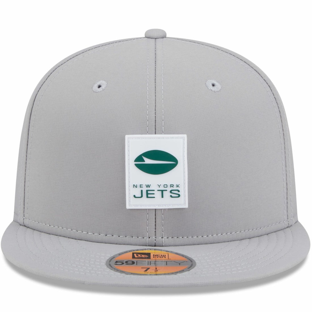 New York Jets New Era 2025 Sideline 59FIFTY Fitted Hat - Gray Hats