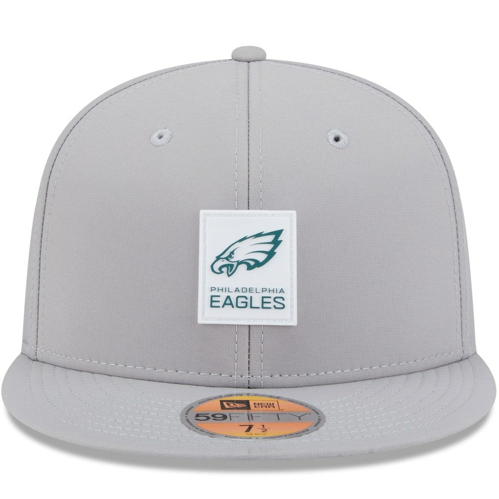Philadelphia Eagles New Era 2025 Sideline 59FIFTY Fitted Hat - Gray Hats