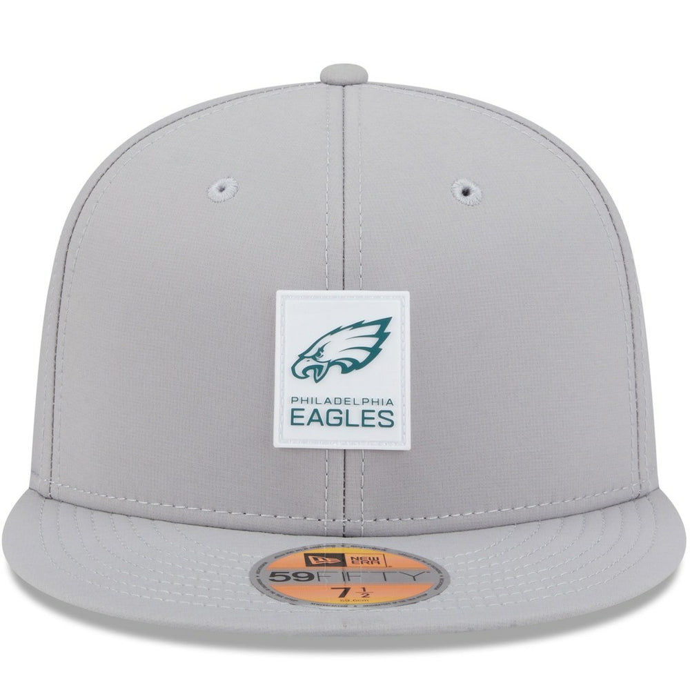 Philadelphia Eagles New Era 2025 Sideline 59FIFTY Fitted Hat - Gray Hats