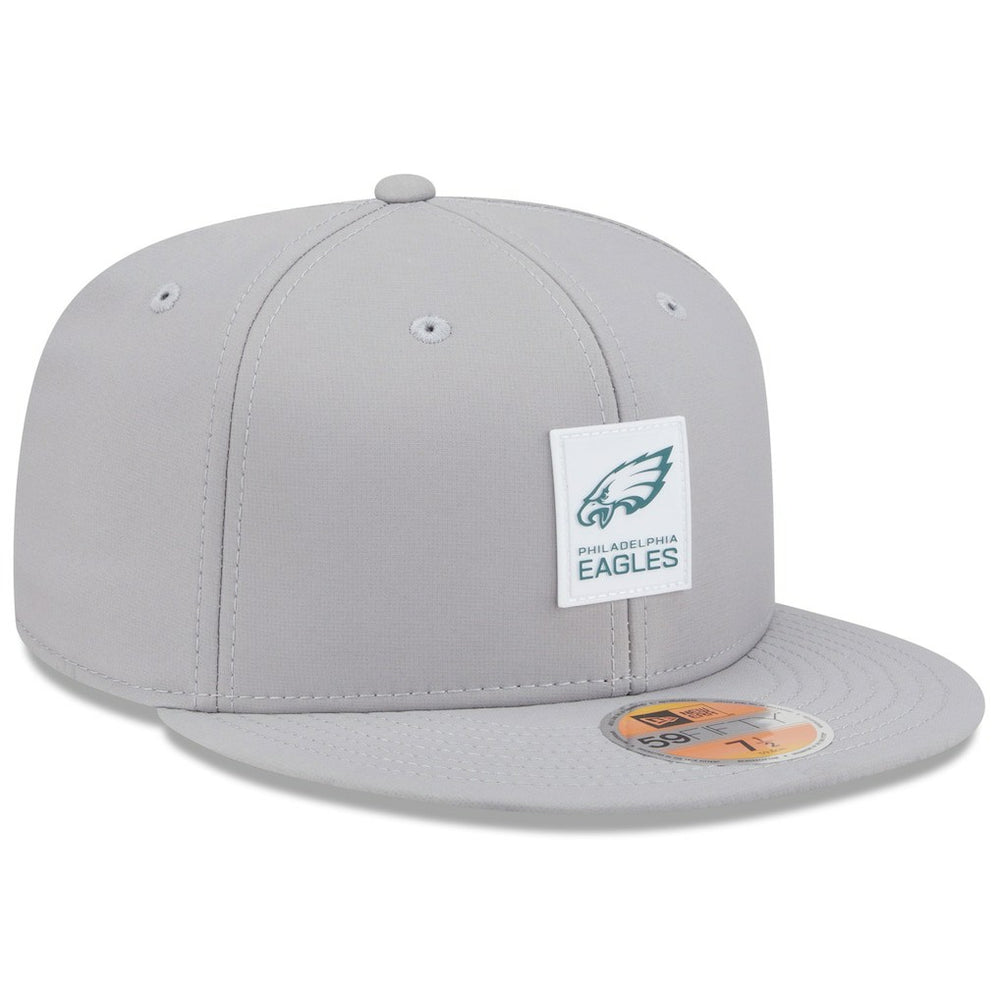 Philadelphia Eagles New Era 2025 Sideline 59FIFTY Fitted Hat - Gray Hats