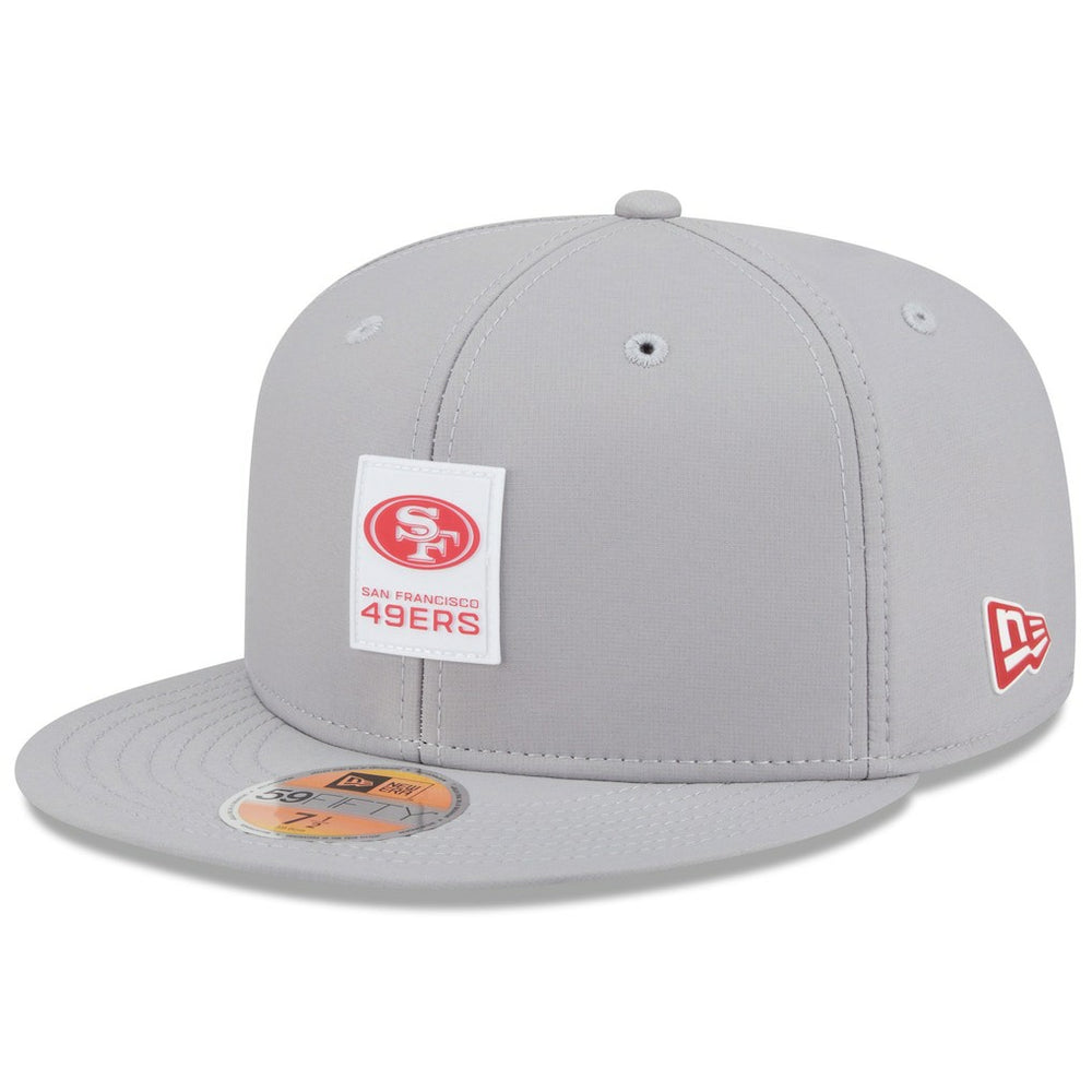 San Francisco 49ers New Era 2025 Sideline 59FIFTY Fitted Hat - Gray Hats