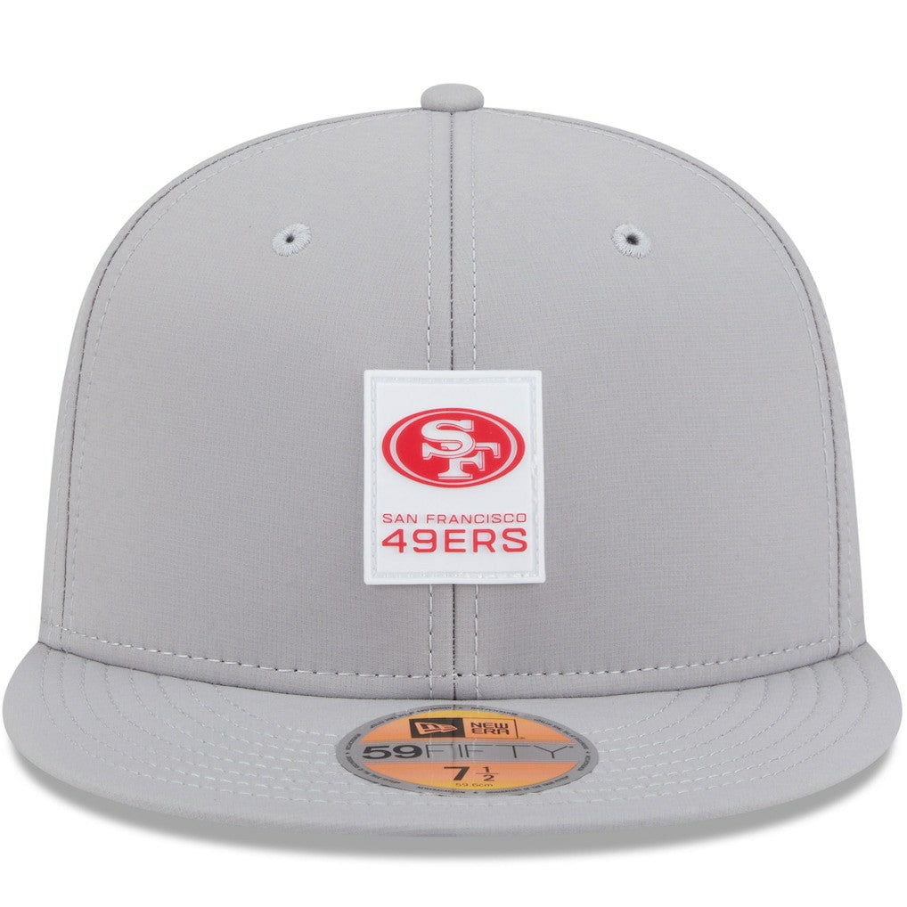 San Francisco 49ers New Era 2025 Sideline 59FIFTY Fitted Hat - Gray Hats
