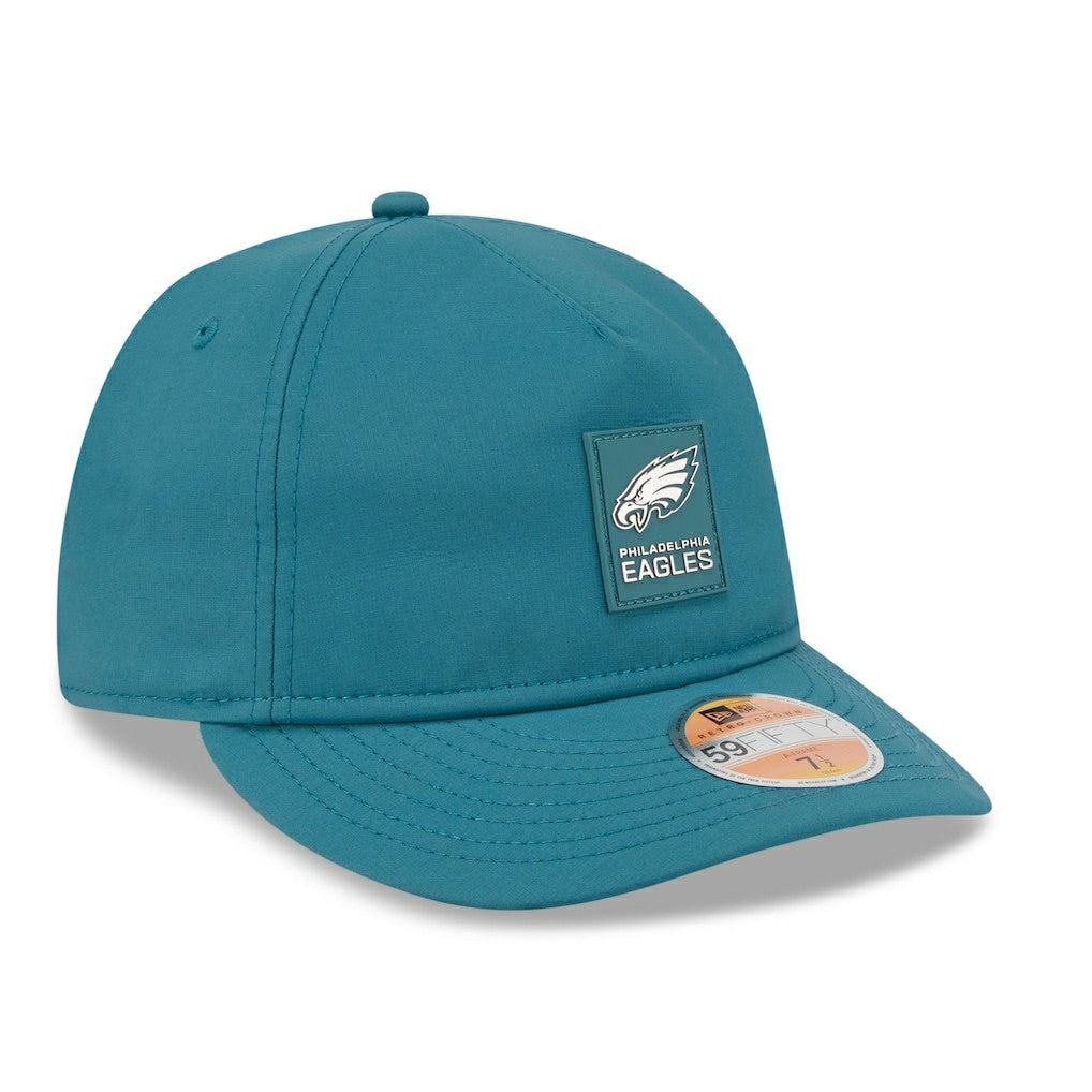 Philadelphia Eagles New Era 2025 Sideline Retro Crown 59FIFTY Fitted Hat - Midnight Green Hats