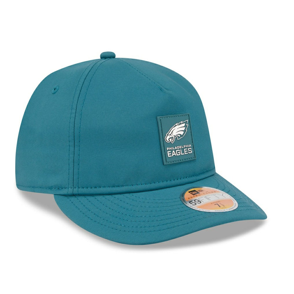 Philadelphia Eagles New Era 2025 Sideline Retro Crown 59FIFTY Fitted Hat - Midnight Green Hats