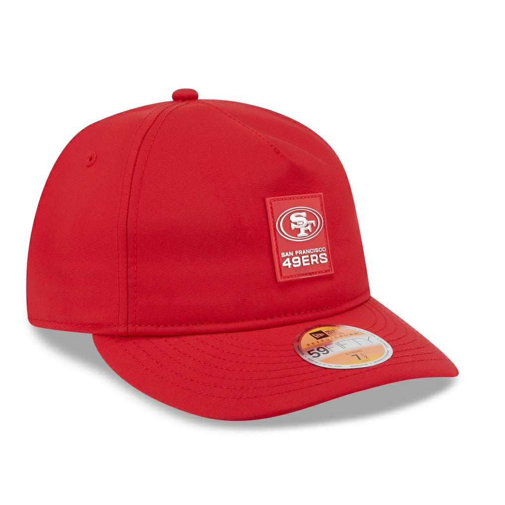 San Francisco 49ers New Era 2025 Sideline Retro Crown 59FIFTY Fitted Hat - Scarlet Hats