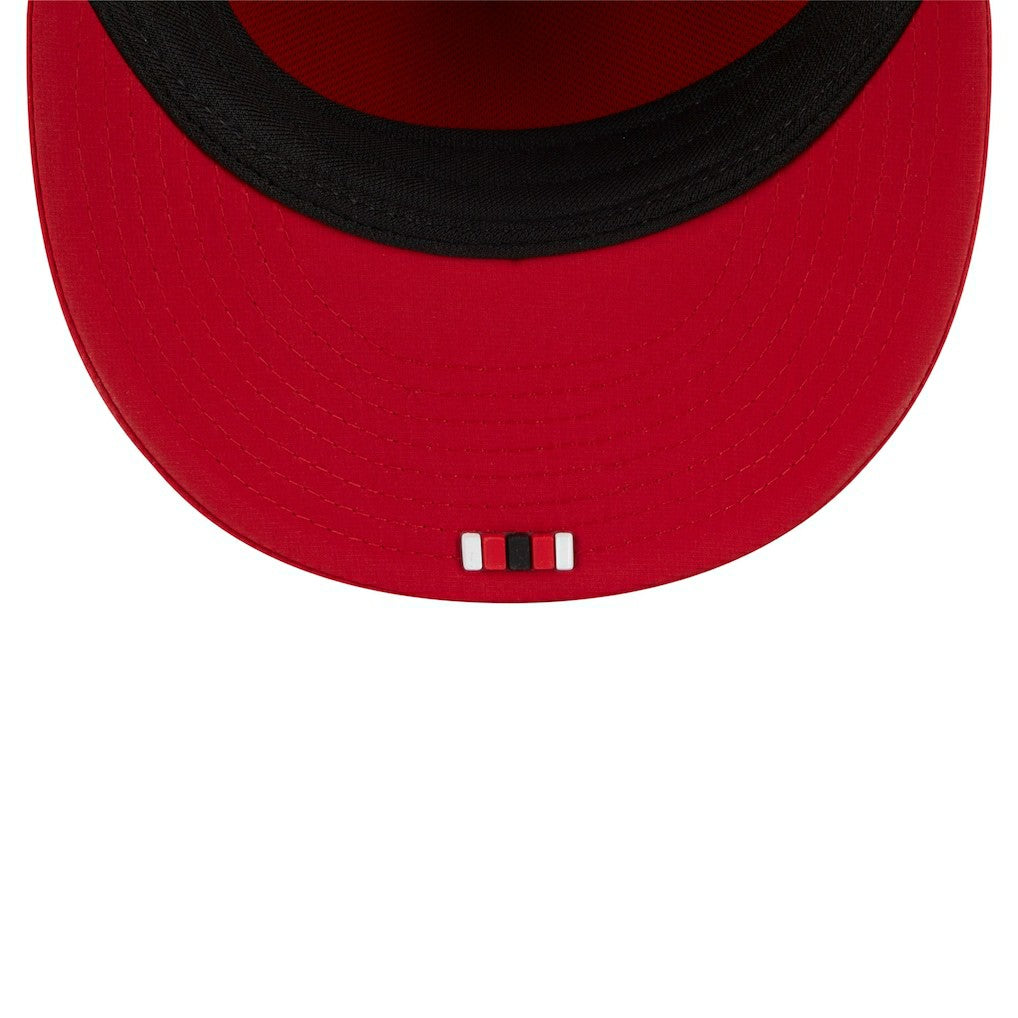 San Francisco 49ers New Era 2025 Sideline Retro Crown 59FIFTY Fitted Hat - Scarlet Hats