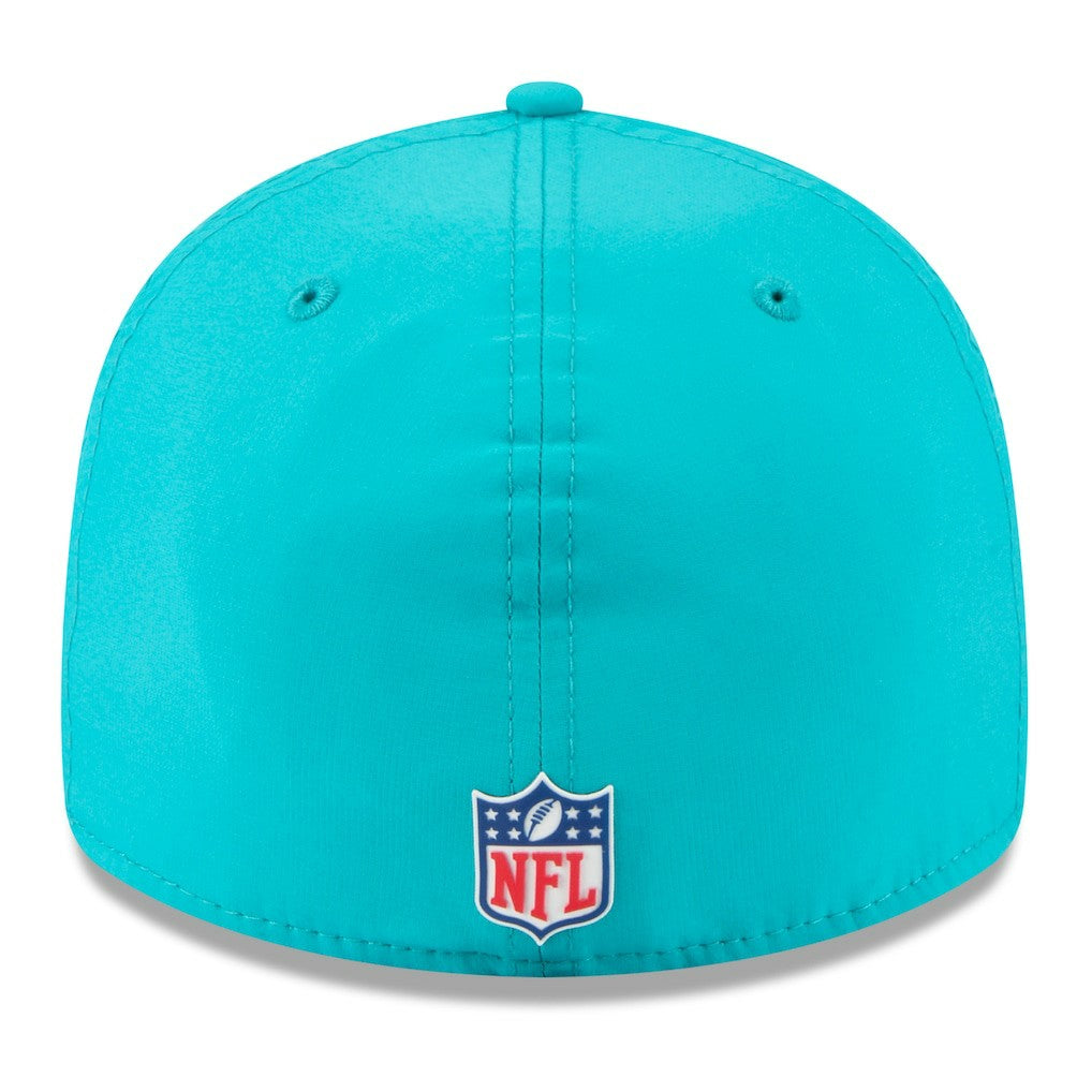 Miami Dolphins New Era 2025 Sideline Retro Crown 59FIFTY Fitted Hat - Aqua Hats