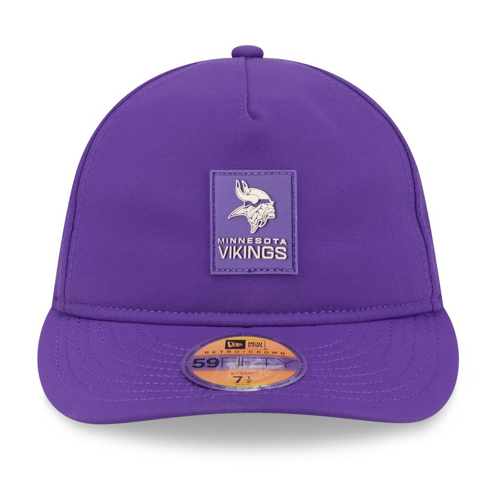Minnesota Vikings New Era 2025 Sideline Retro Crown 59FIFTY Fitted Hat - Purple Hats