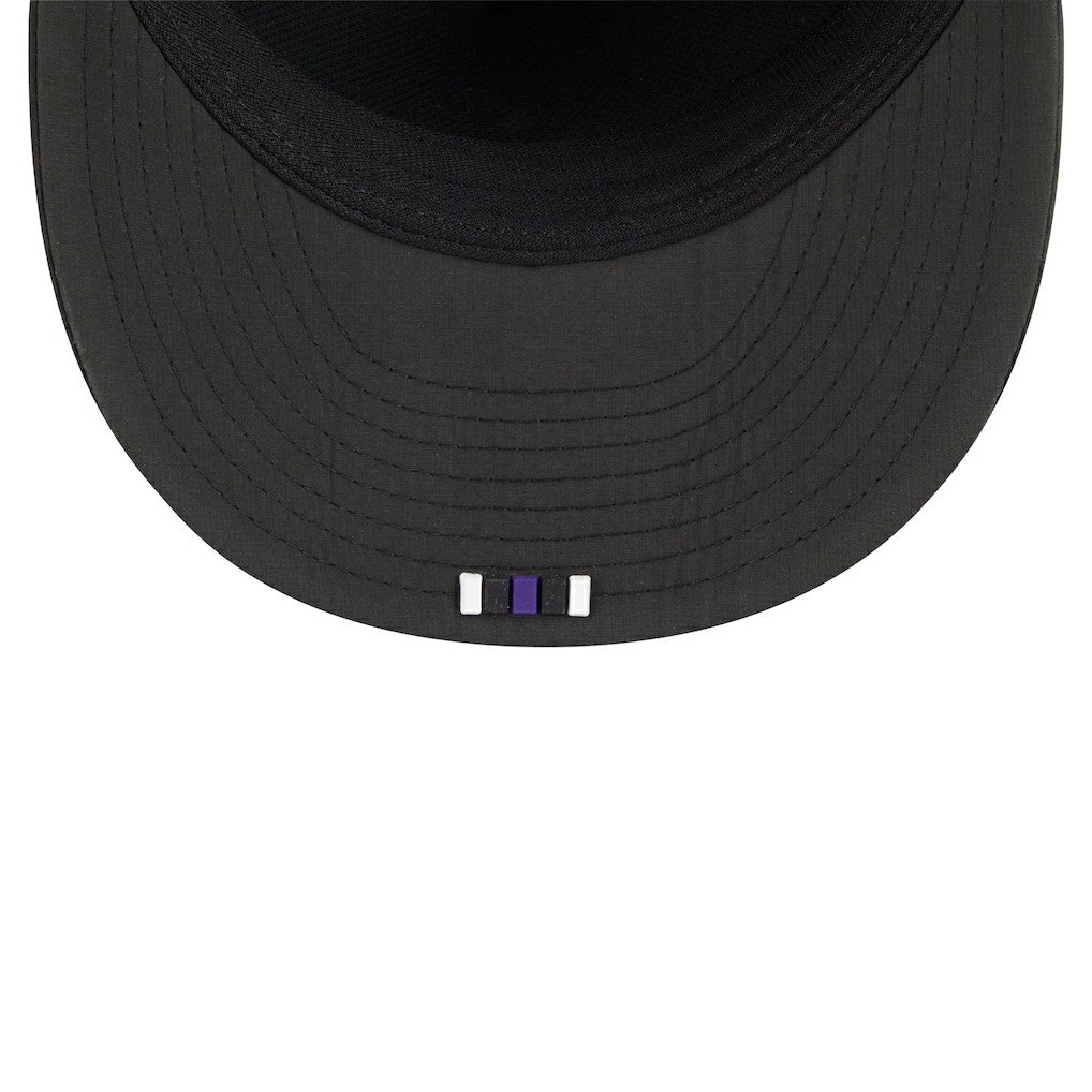 Baltimore Ravens New Era 2025 Sideline Retro Crown 59FIFTY Fitted Hat - Black Hats
