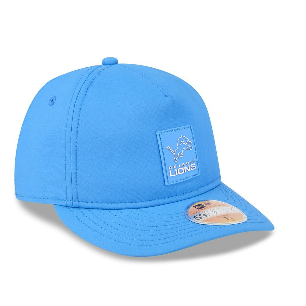 Detroit Lions New Era 2025 Sideline Retro Crown 59FIFTY Fitted Hat - Blue Hats