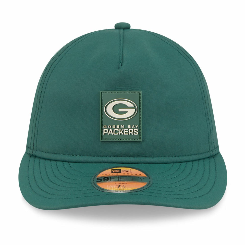 Green Bay Packers New Era 2025 Sideline Retro Crown 59FIFTY Fitted Hat - Green Hats