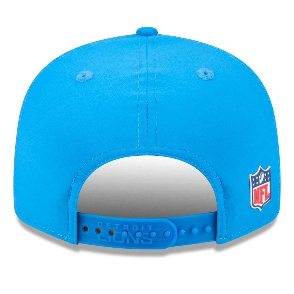 Detroit Lions New Era 2025 Sideline Split Panel 9FIFTY Snapback Hat - Blue Hats