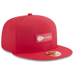 Kansas City Chiefs New Era 2025 Sideline Split Panel 9FIFTY Snapback Hat - Red Hats