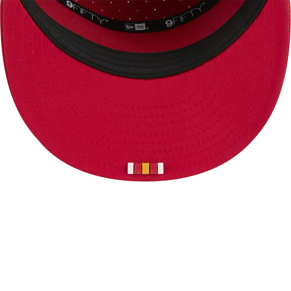 Kansas City Chiefs New Era 2025 Sideline Split Panel 9FIFTY Snapback Hat - Red Hats