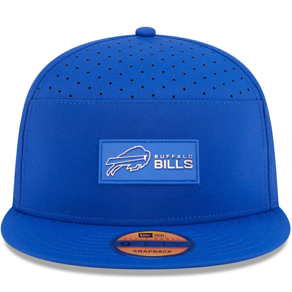 Buffalo Bills New Era 2025 Sideline Split Panel 9FIFTY Snapback Hat - Royal Hats